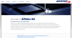 Desktop Screenshot of aifotec.com
