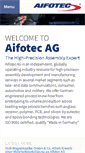 Mobile Screenshot of aifotec.com